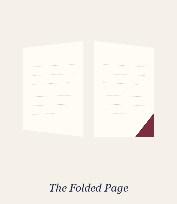 The Folded Page logo mark